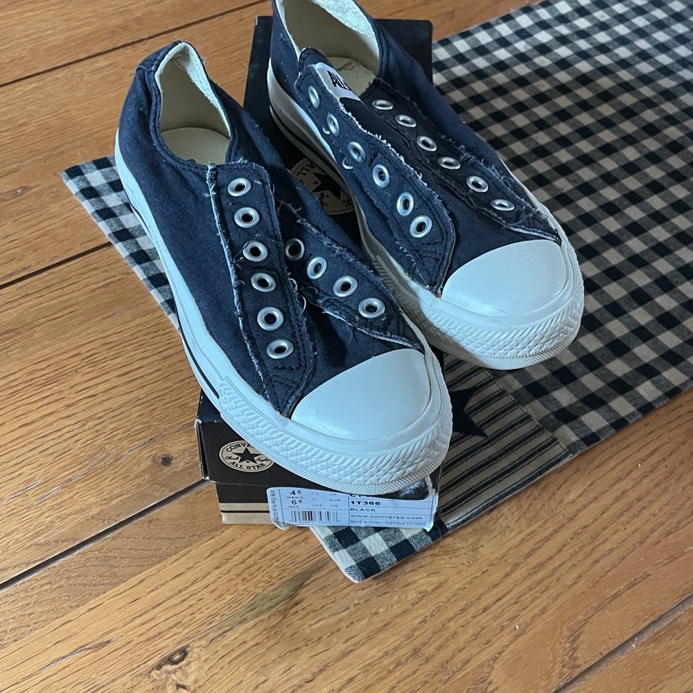 Converse Black Slip-On Sneakers